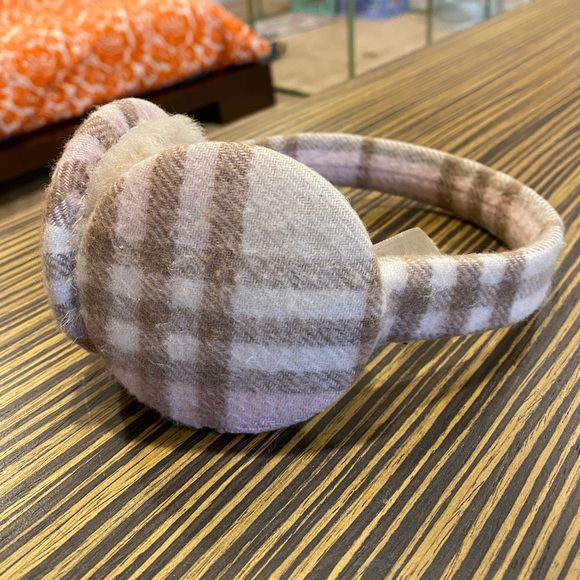 Burberry vintage cashmere nova check earmuffs - Picture 3 of 11